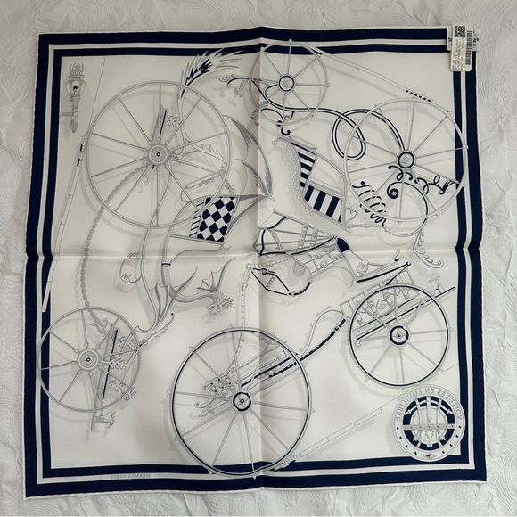 Hermes Voitures en Equilibre Scarf 45 - Picture 5 of 7
